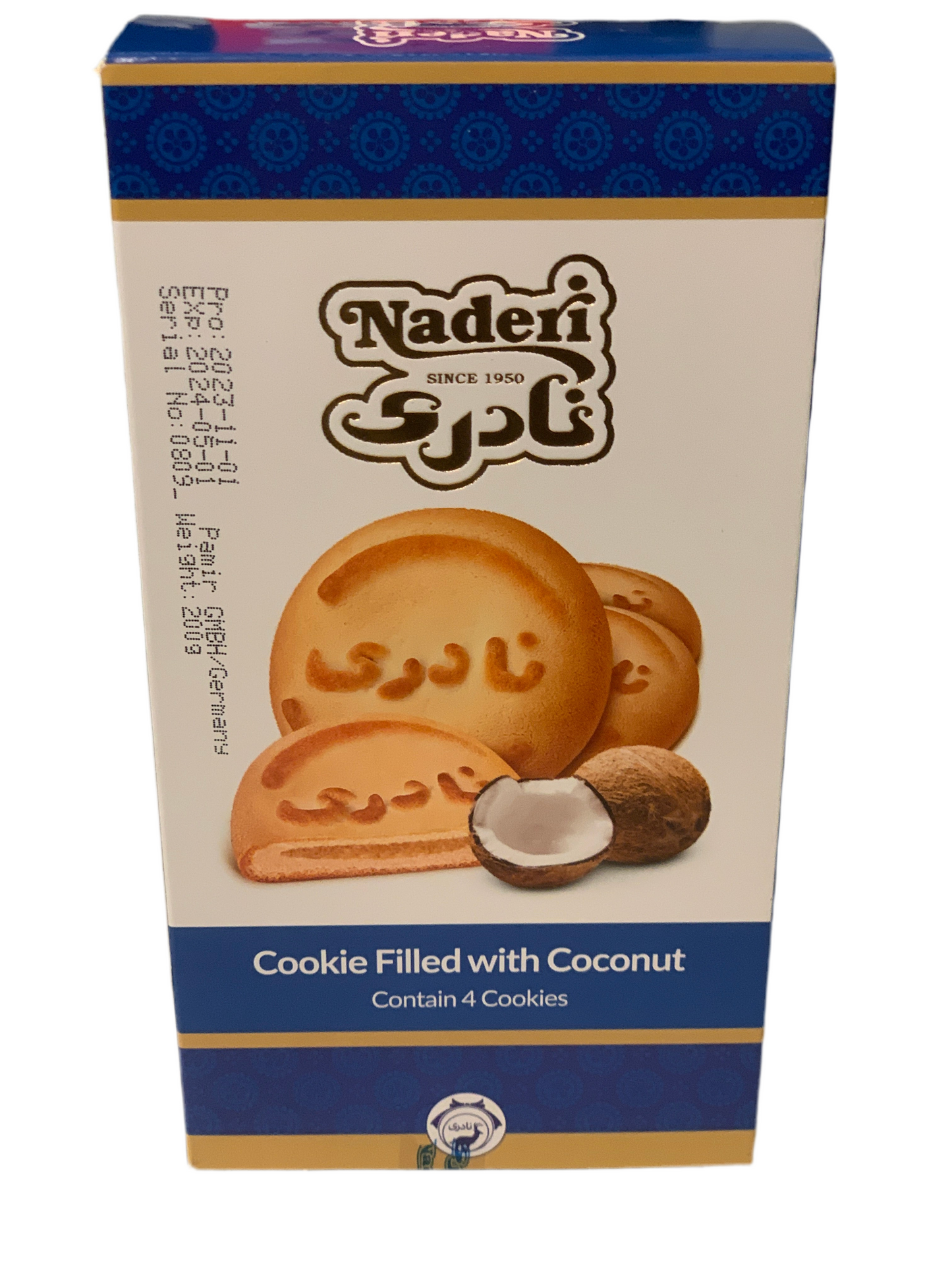 Naderi med kokos smak 2 st/ 200g